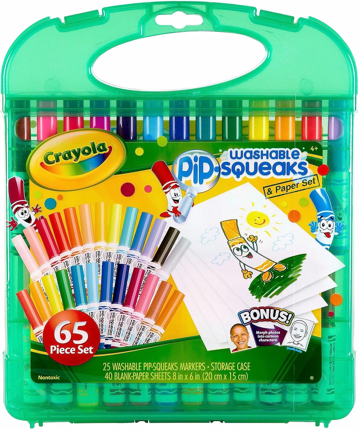 Marker & Paper Set Kids Pip-Squeak Washable Coloring Drawing Set
