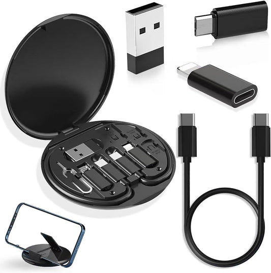 USB C Multi Adapter Kit Micro USB C Adapter Cable W/Box, Black