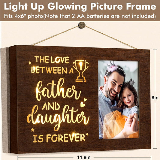 Dad Day Gifts Best Mom Gifts Glowing Picture Frame W/Light