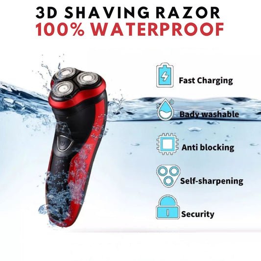Electric Shaver Men's Rotary Head Pop-Up Trimmer Cordless Razor