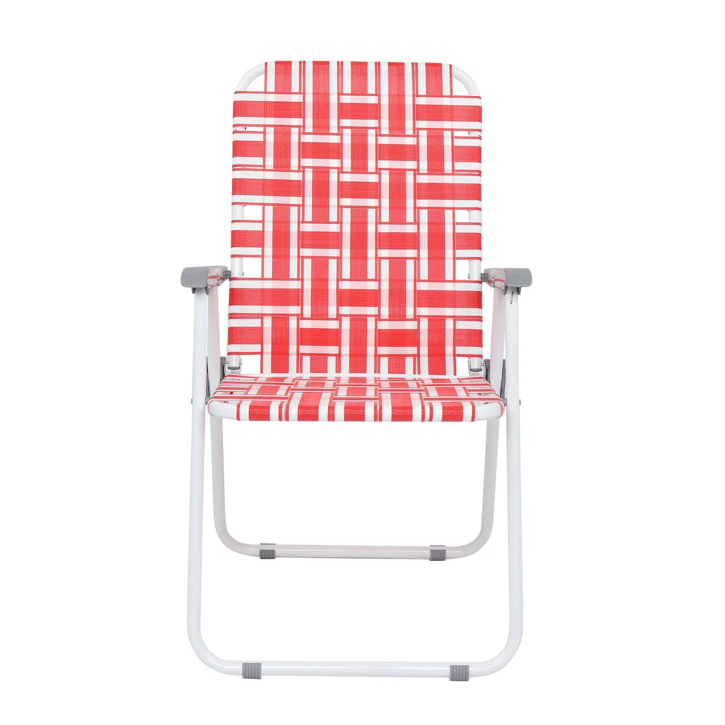 Folding Lawn Chair Portable Beach Red Camping Chair-2 Pack