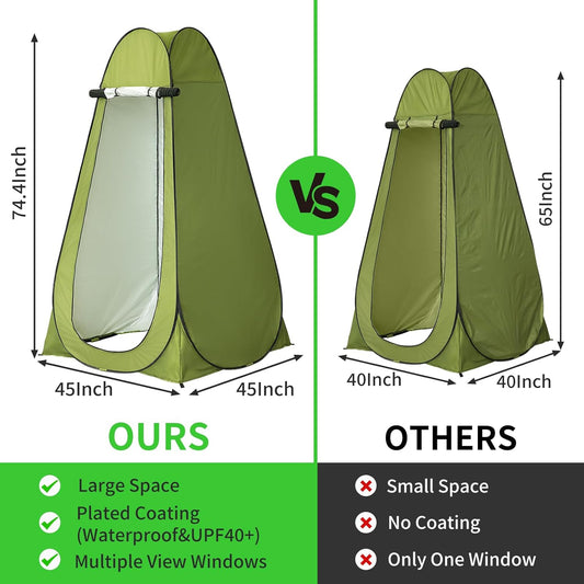 One Person Tent Pop Up Toilet Portable Changing Privacy Room Tent