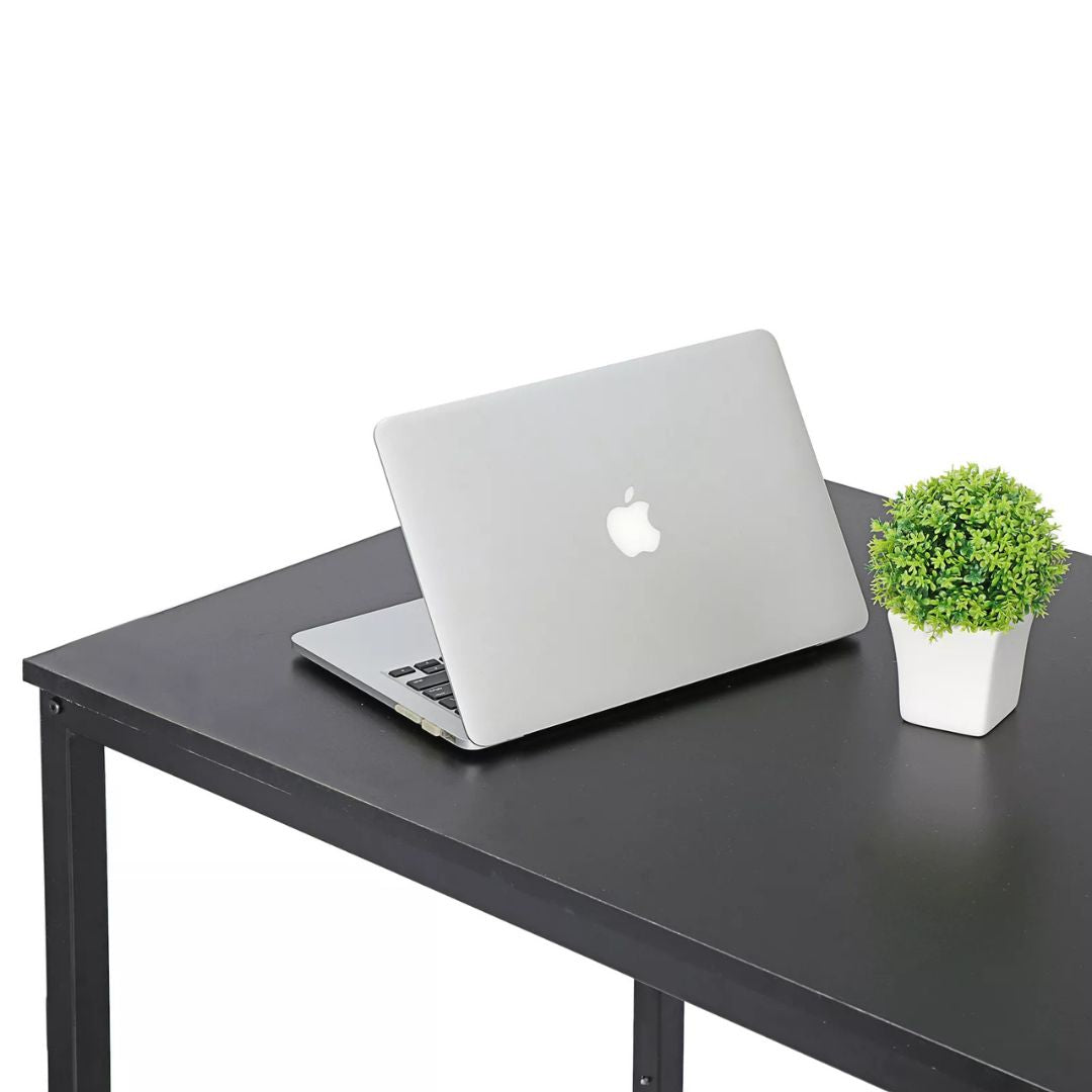 Modern Desk 47"W Home Office Workstation PC Study Table , Black