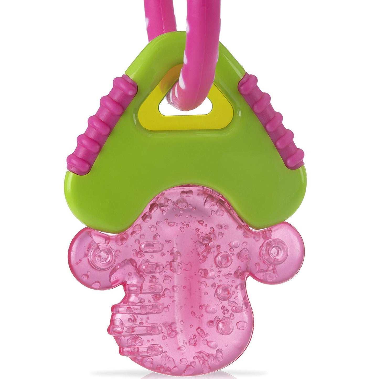 Teether Keys Easy To Hold Silicone Soothing Baby 3M Teether, Pink