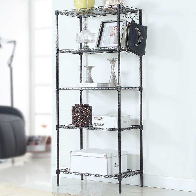 5-Tier Rack High-grade Carbon Steel Storage Adjustable Shelves