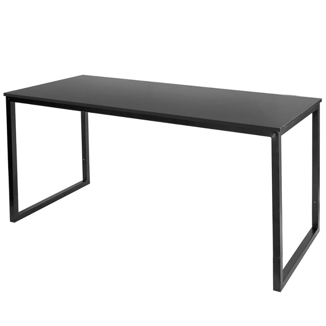 Modern Desk 47"W Home Office Workstation PC Study Table , Black