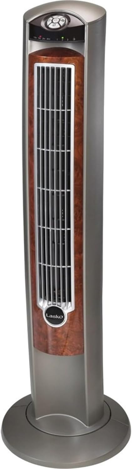 Lasko 42" Wind Curve Fresh Air Ionizer Fan 3 Speed RC Tower Fan