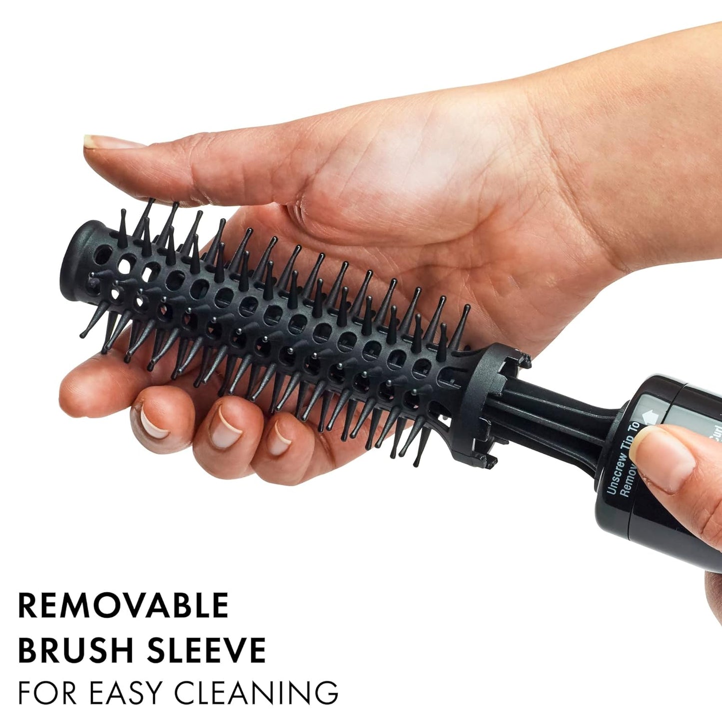 Hot Tools 3/4â Style Curl Touch Ups Tangle Hot Air Styling Brush