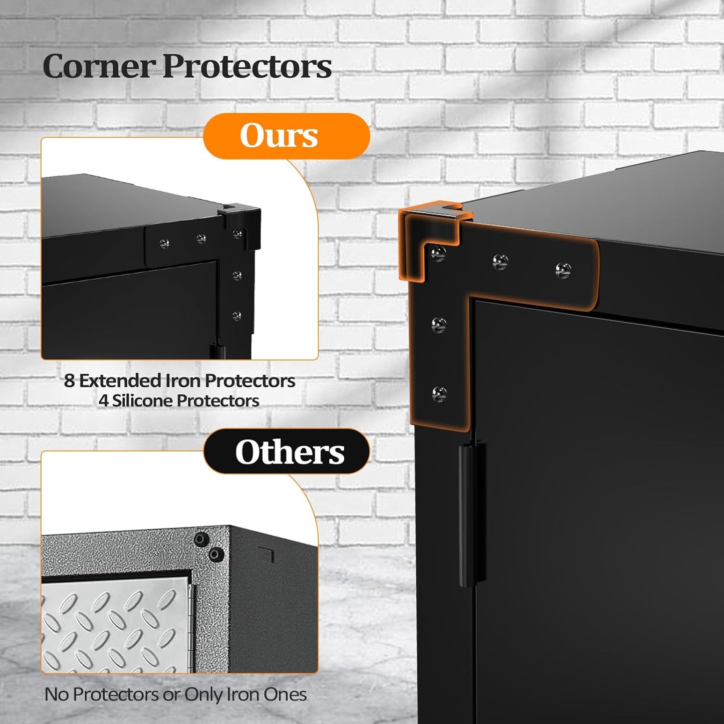 Wall Cabinet Locking Doors Wall-Mounted Floating Upper Cabinet