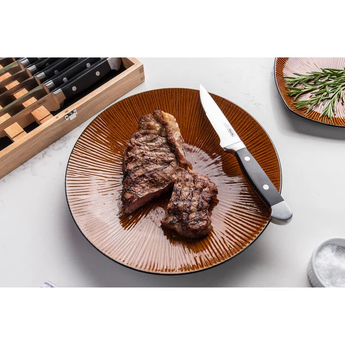 Viking Steak Knife Set ABS Polymer Handle 8-Piece Set W/ Box