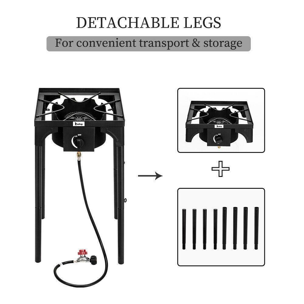 Portable Stove Camping Outdoor Propane Cooking Gas Single Burner