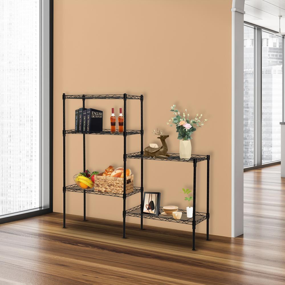 5-Tier Rack High-grade Carbon Steel Storage Adjustable Shelves