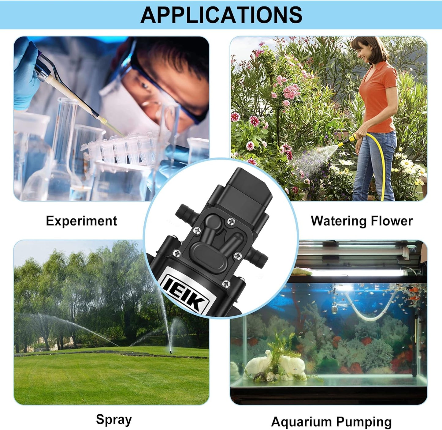Water Pump 100W Electric 12v Diaphragm Water Marine Pump
