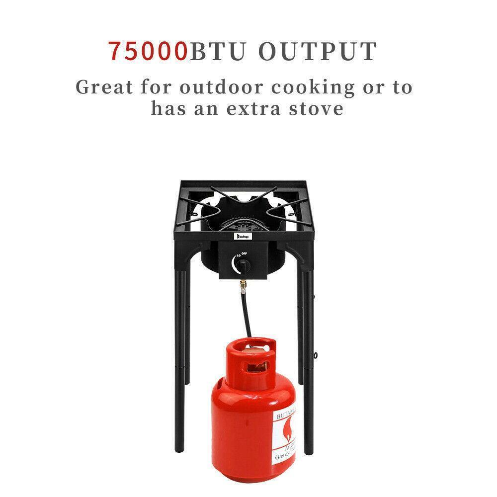 Portable Stove Camping Outdoor Propane Cooking Gas Single Burner