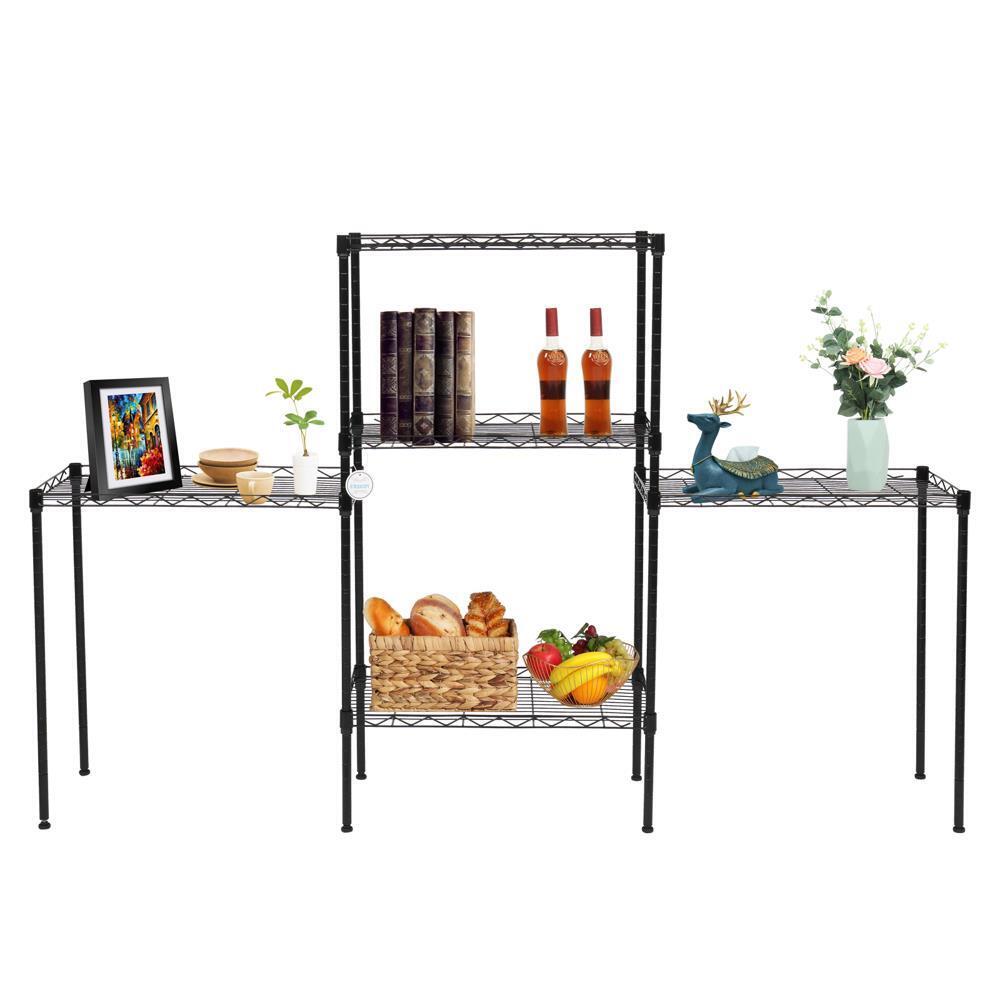 5-Tier Rack High-grade Carbon Steel Storage Adjustable Shelves