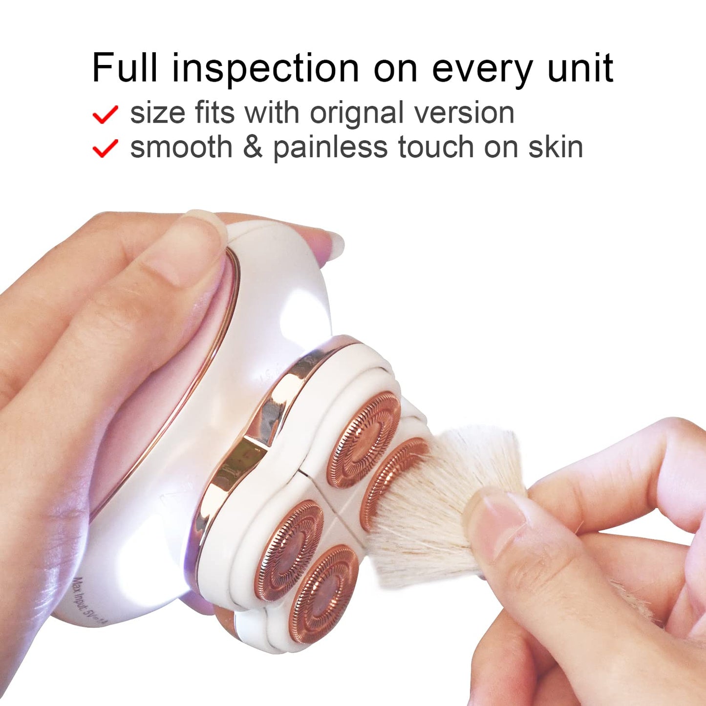Flawless Replacement Heads Facial Hair Remover head- Pack of 2