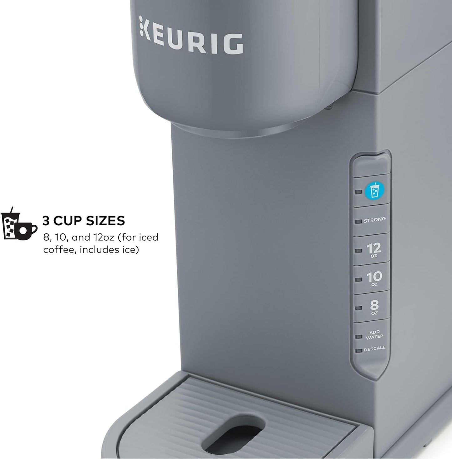 Coffee Maker Single Serve K-Cup Pod Hot Cold Coffee Maker, Gray