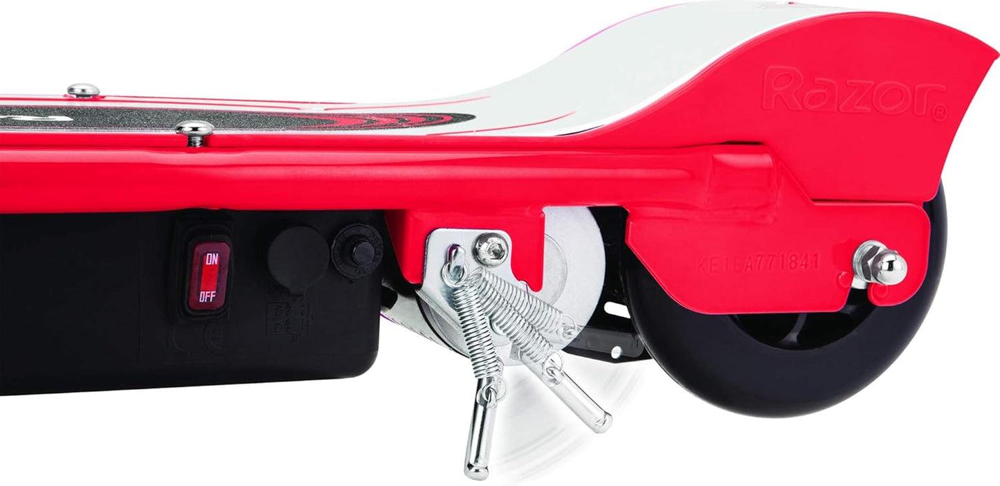 Electric Scooter 100W High-Torque Single-Speed Chain-Driven, Red