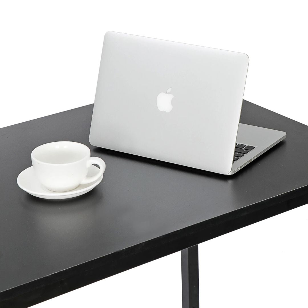 Modern Desk 47"W Home Office Workstation PC Study Table , Black