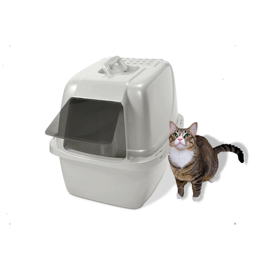 Van Ness Covered Cat Litter Box With Door - Large