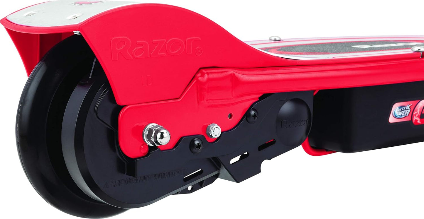 Electric Scooter 100W High-Torque Single-Speed Chain-Driven, Red