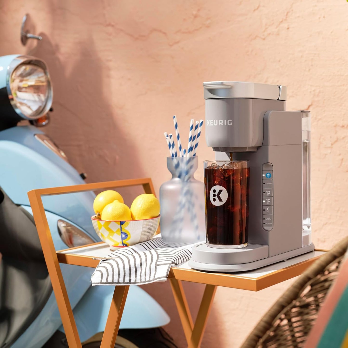 Coffee Maker Single Serve K-Cup Pod Hot Cold Coffee Maker, Gray
