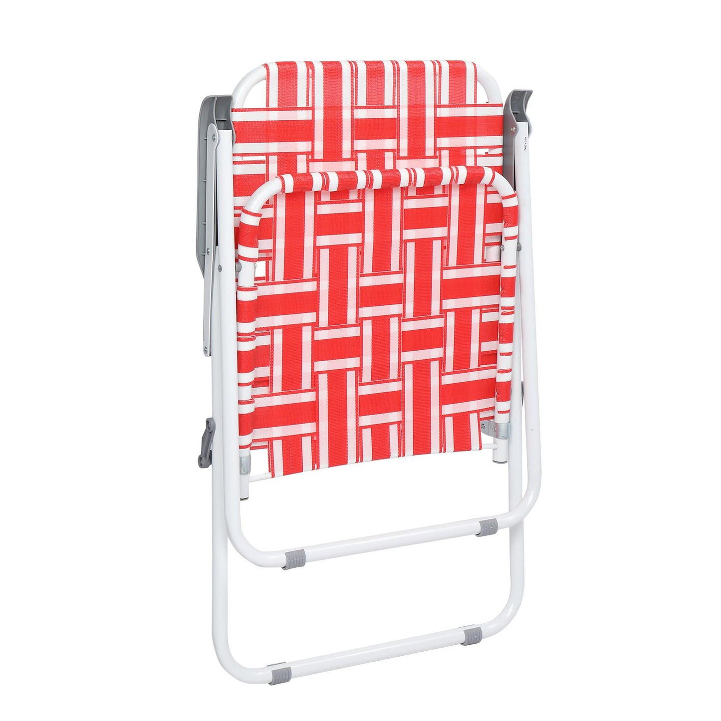 Folding Lawn Chair Portable Beach Red Camping Chair-2 Pack