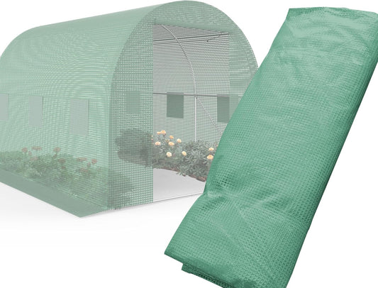 Greenhouse Cover Walk-in House Cover 10'x 6.6'x 6.6', Green