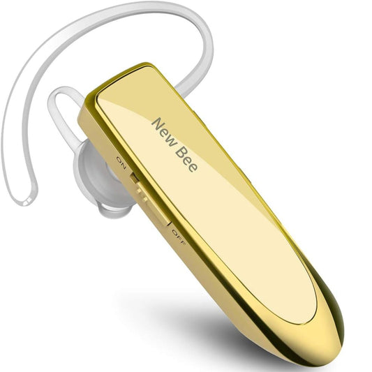 Bluetooth Headset Two Device Connection Handsfree Headset, Gold