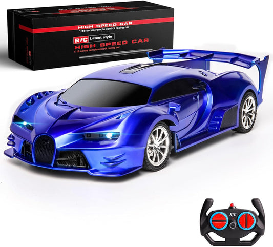 RC Car Rechargeable High Speed Racing Toys Scale 1/18