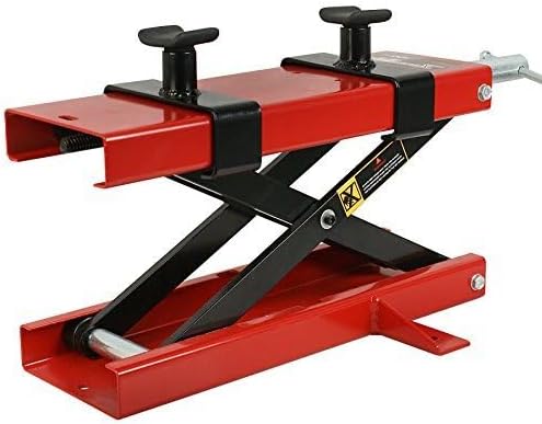 Motorcycle Center Scissor Lift Jack Bikes ATVs Scooter Crank