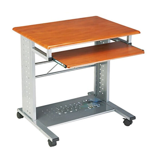 Mobile Computer Workstation Rolling PC Keyboard Shelf Desk