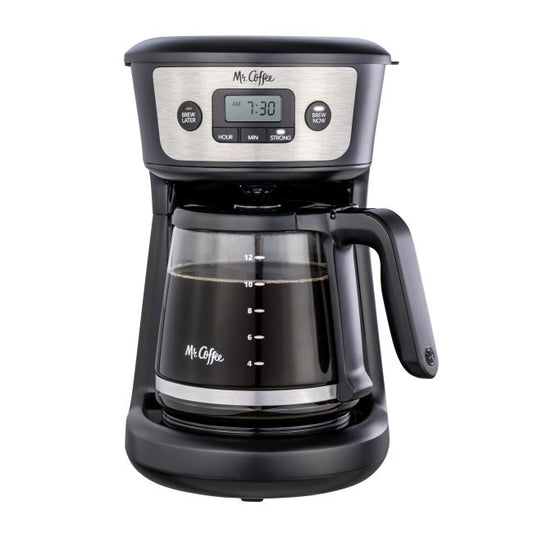 Mr. Coffee 12-Cup Programmable Coffee Maker, Strong Brew Selector