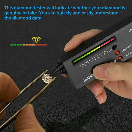 Portable Diamond Tester Selector Illuminated Jewelry Testing Tool Kit