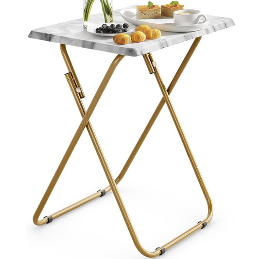 Modern Folding TV Tray Stable Stylish TV Dinner Bed Snack Table