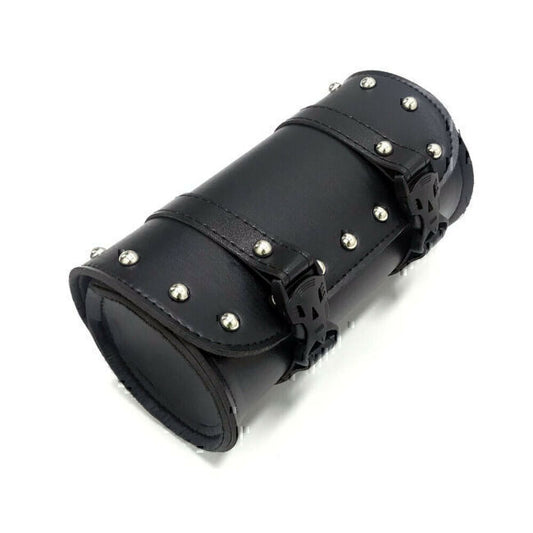 Motorcycle Front Fork Tool Bag SaddleBag Storage Pouch Leather Luggage