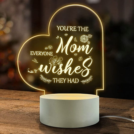 Mother's Day Gifts I-Love-My-Mother Gift Night Light Room Decoration