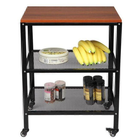 3-Tier Kitchen Baker Rack Oven Stand Storage Workstation Shelf Cart