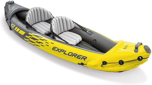 Explorer K2 Kayak 2-Person Inflatable Set With Oars & Air Pump