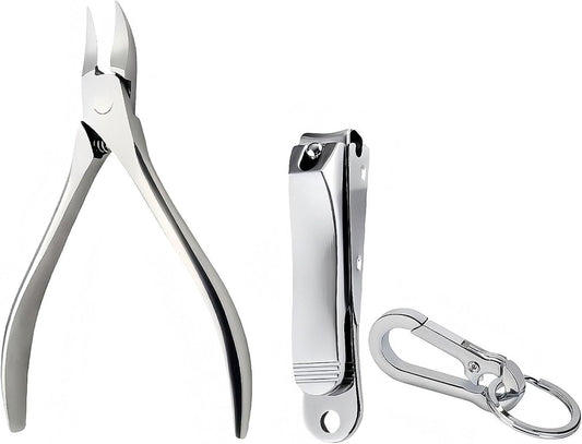 Large Clippers Cuticle Nippers Fingernail Toenail Trimmer Set