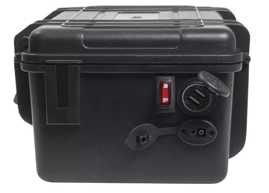 Kayak Battery Box Kit 12V Integrated Power Port With Dual USB Handles