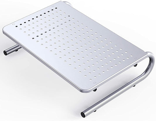 Monitor Computer Laptop Stand Riser W/ Vented Metal For Ergonomic View