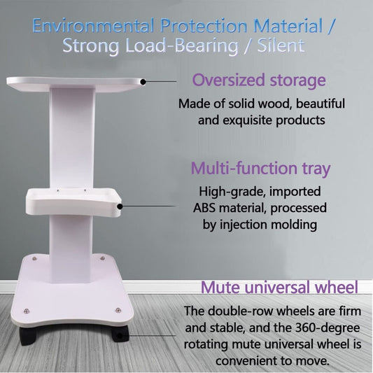 Salon Trolley Glass Hairdressing Rolling Storage Organizer Cart