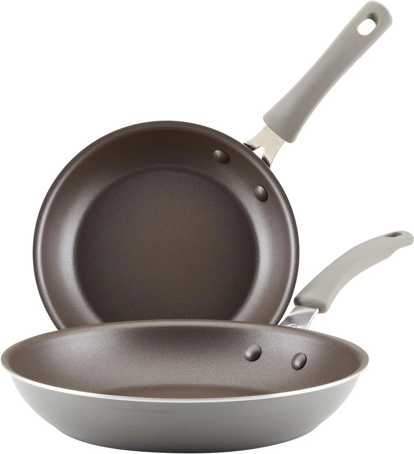 Frying Pan Set 2 Piece Nonstick 9.5" & 11.75" Skillet Set, Gray