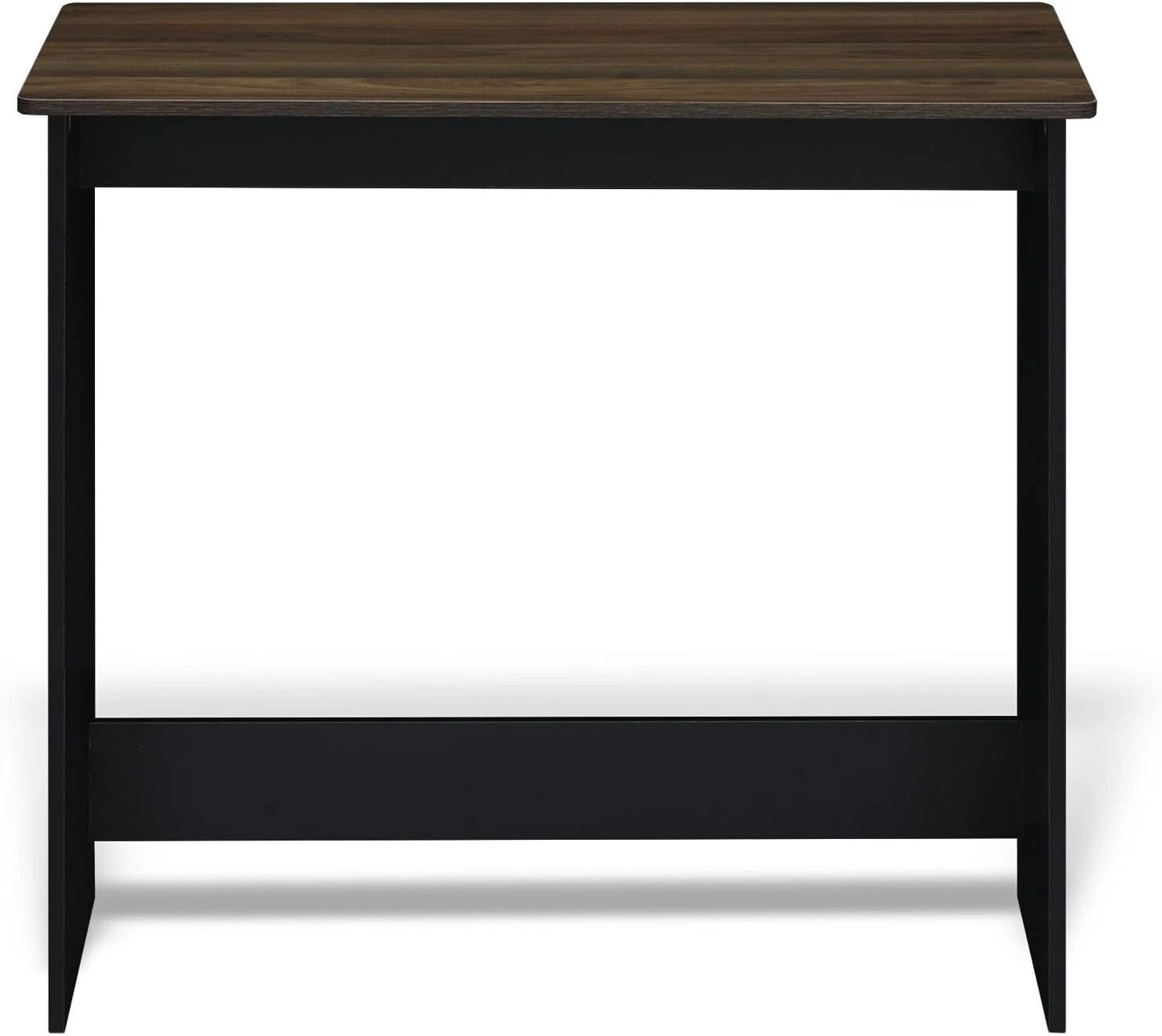 Writing Desk Office Space Saving Simplistic Study Table, Walnut