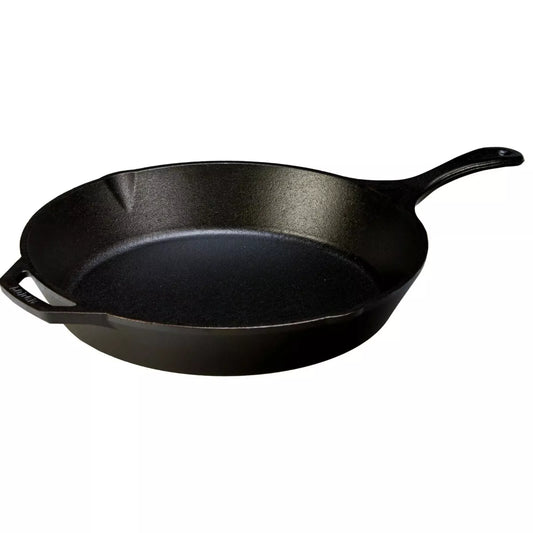 Lodge Cast Iron Pre-Seasoned Skillet 13.25" Grill Pan, Black