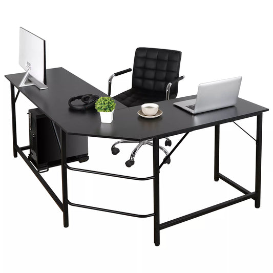 Modern L-Shaped Gaming Desk Computer Desk PC Study Table Workstation