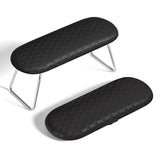Nail Arm Rest Leather Manicure Hand Pillow Rest Table, Black