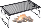 Campfire Grill Storage Rack Steel Foldable Stackable Grill, 1pcs