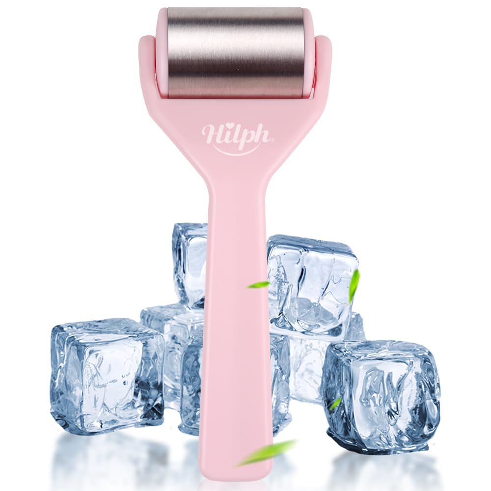 Massager Ice Roller Face Skin Care Cold Roller Body Massager-Pink